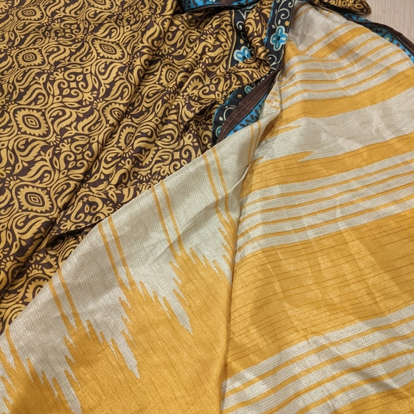 Silk blend wrap skirt (one size) - Picture 3 of 7